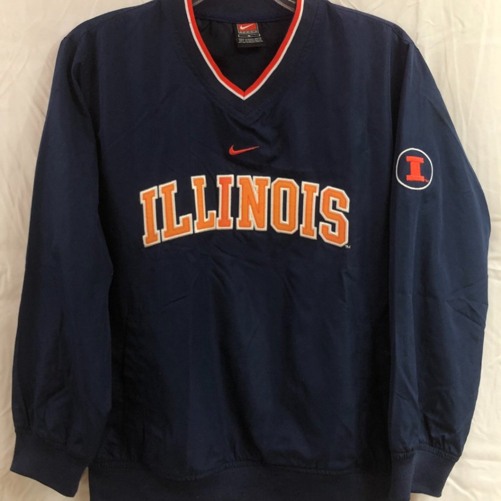 Nike University of Illinois Center Swoosh Pullover